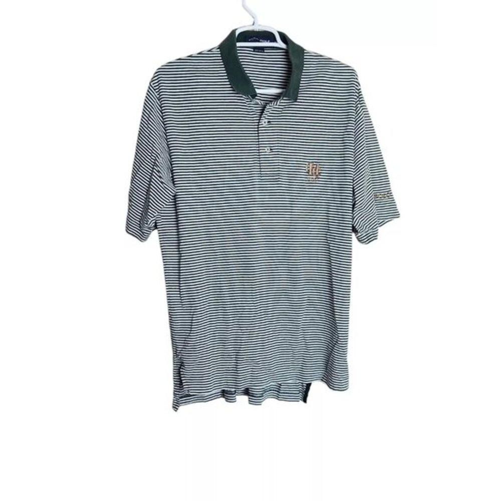 Polo Golf Ralph Lauren Mens Medium Golf Shirt Country Club 1930 Short Sleeved
